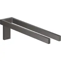 Hansgrohe AXOR Universal Rectangular Handtuchhalter, Metall, doppelt, fest, Länge 380mm, 42622