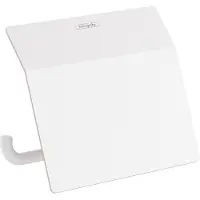 Hansgrohe AddStoris Papierrollenhalter, mit Deckel, mattweiss