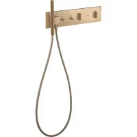 Hansgrohe Thermostatmodul AXOR ShowerComposition UP 470 / 110 2 Verbr brushed bronze brushed bronze