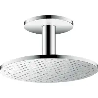 Hansgrohe Kopfbrause Axor Deckenmontage chrom chrom 300 2jet, Deckenmontage