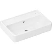 Hansgrohe Xanuia Q Waschtisch Compact, ohne Hahnloch, mit Überlauf, 550x370mm, weiss