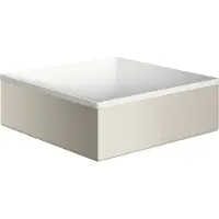 Hansgrohe Aufsatzwaschtisch Axor Suite 285x285mm, Edelstahl-Optik, Aufsatzbecken, we.