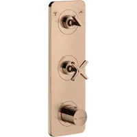Hansgrohe Thermostatmodul AXOR CITTERIO E DN 20, Unterputz 38x12 polished red gold polished red gold
