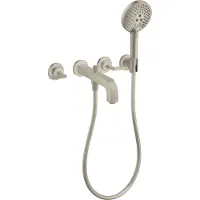 Hansgrohe Fertigmontageset Axor Citterio UP-3-Loch-Wannenarm, m HG, brush. ni.