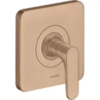 Hansgrohe Fertigset Axor Citterio M UP-Absperrvtl., m Hebel, brush. red gold