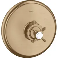 Hansgrohe Fertigmontageset Axor Montreux UP-THM, mit Kreuzgriff, brushed bronze