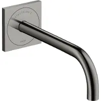 Hansgrohe AXOR Uno Waschtischmischer, Elektronik, Unterputz, Ausladung 225mm, Netzbetrieb, 38120330, Farbe: Polished Black Chrome