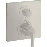 Hansgrohe Thermostat AXOR CITTERIO UP m Abstellventil u HGri Stain st optic stainless steel optic