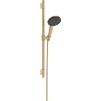 Hansgrohe Raindance Alive Select S Brauseset 125 3jet EcoSmart mit Brausestange Unica S Puro 65 cm, Brushed Bronze
