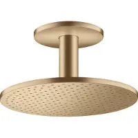 Hansgrohe Kopfbrause 300 2jet Axor mit Deckenanschluss, brushed bronze