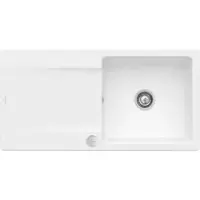 Villeroy & Boch Keramikspüle 33362FRW, Siluet 60 flat Flächenbündige Spüle - inkl.