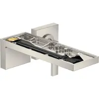 Hansgrohe Einhebel-Waschtischmischer AXOR MYEDITION UP f Wd-mon o Pl stainless steel optic stainless steel optic
