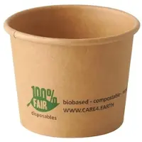 Papstar 20 X 50 Portionsbecher, Pappe 60 ml Ø 6 cm · 4,9 cm braun "100% Fair"