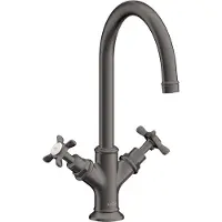Hansgrohe Zwei-Griff-Waschtischarmatur 210 Axor Montreux A 175mm, m KrG, m ZugstAblGar, b bla vc
