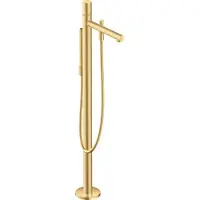 Hansgrohe Einhebel-Wannenmischer AXOR UNO Zerogr. bodenstehend brushed gold optic brushed gold optic