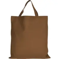 TEXXILLA 5er | 15er | 50er Pack Baumwolltasche - 28 Farben | mit zwei kurzen Henkeln | 38x42cm | Jutebeutel | Einkaufstasche | unbedruckt, braun