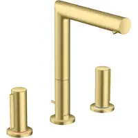 Hansgrohe 3-Loch-Waschtischarmatur AXOR UNO 200 Zerogriff brushed brass brushed brass