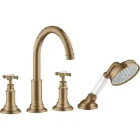 Hansgrohe 4-Loch Wannenrandarmatur AXOR MONTREUX DN 15 brushed bronze brushed bronze