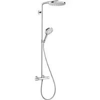 Hansgrohe Raindance S Showerpipe 240 1jet PowderRain EcoSmart mit Thermostat, Chrom
