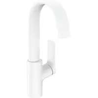 Hansgrohe Vivenis Einhebel-Waschtischmischer 210 mit Schwenkauslauf ohne Ablaufgarnitur, Mattweiß