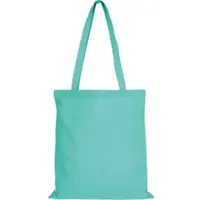 TEXXILLA 10er Pack Baumwolltasche - 28 Farben | mit Zwei Langen Henkeln | 38x42cm, mint, 25 Stück