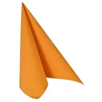 Papstar 12 X 20 Servietten "ROYAL Collection" 1/4-Falz 33 cm x 33 cm orange