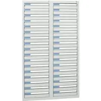 Stumpf Schubladenschrank Serie ESTA, 34 Schubladen lichtgrau (34x100mm)