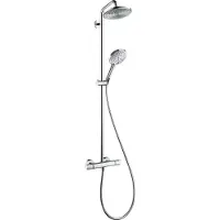 Hansgrohe Showerpipe Raindance Select EcoSmart Chrom Kopfbrause Raindance Air 1jet 240mm
