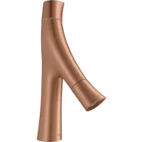 Hansgrohe 2-Griff-Waschtischmischer AXOR STARCK ORGANIC 80 DN 15 ohne Zugstange brushed red gold ohne Zugstange brushed red gold
