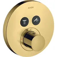 Hansgrohe Thermostat AXOR SHOWERSELECT ROUND UP für 2 Verbraucher polished gold optic polished gold optic