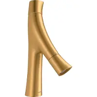 Hansgrohe Zwei-Griff-Waschtischarmatur 80 Axor Starck Organic A 116mm, unver Abl.garn, brush. gol opt