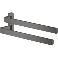 Hansgrohe Doppel-Handtuchhalter AXOR UNIVERSAL einzeln schwenkbar brushed black chrome