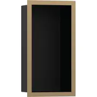 Hansgrohe XtraStoris Individual Wandnische Mattschwarz mit Designrahmen 300/150/100, Brushed Bronze