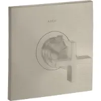 Hansgrohe Thermostat AXOR CITTERIO HOGHFLOW 59 l/m UP mit Kreuzgriff brushed nickel brushed nickel