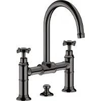 Hansgrohe Zwei-Griff-Waschtischarmatur 220 Axor Montreux A 175mm, m Kreuz, ZugstAblGar, po bla vc