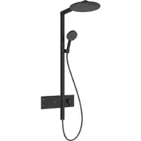 Hansgrohe Raindance Alive S Showerpipe 300 1jet mit ShowerSelect Comfort, Mattschwarz