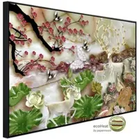 Papermoon Infrarotheizung »EcoHeat - Muster mit Blumen«, Matt-Effekt - bunt