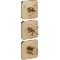 Hansgrohe Fertigset Axor Citterio E UP-Thermostat 380/120, m Roset., brush. bron