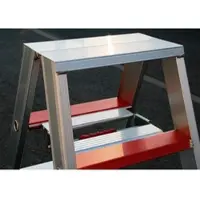 Szagato Doppelleiter, 2 x 4 Stufen, max. Belastung: 150 kg - silberfarben