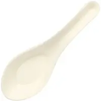 Papstar Fingerfood Löffel Zuckerrohr "pure" 14,5 cm, Asia-Design | Schrumpffolie (50 Stück)