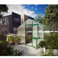 KGT Gewächshaus "Lilie III" moosgrün 9,6 m² 10 mm HKP