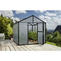 Vitavia Gewächshaus »Zeus Plus 8100«, BxHxL: 195 x 197 x 131 cm - schwarz
