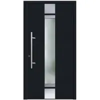 KNOCK Flügelüberdeckende Kunstoff-Haustür »Terra«, anthrazit - grau