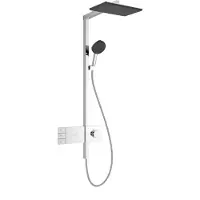 Hansgrohe Raindance Alive Q Duschsystem 210/340 2-jet EcoSmart mit ShowerSelect Comfort, 24591000, Farbe: Chrom