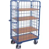 Variofit Etagenwagen hoch 1.000 x 600 mm 4 Böden 4 Wände
