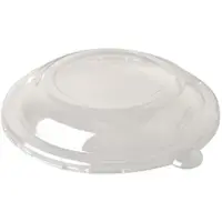 Papstar 400 Dom-Deckel, PET rund Ø 19 cm · 3 cm klar