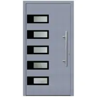 KNOCK Flügelüberdeckende Kunstoff-Haustür »Terra«, grau