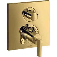 Hansgrohe Thermostat AXOR CITTERIO UP m Ab-/Umstellv. u HGri pol. go optic polished gold optic