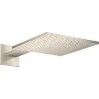 Hansgrohe Kopfbrause AXOR 300/300 2jet mit Brausearm Wandmontage brushed nickel brushed nickel