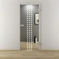 NOVADOORS Glasdrehtür »NOVA 502«, glänzend - transparent